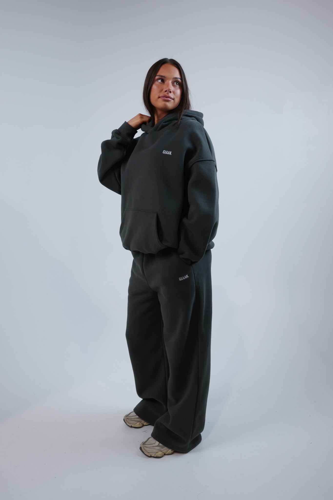 Giaan Track Pants Charcoal